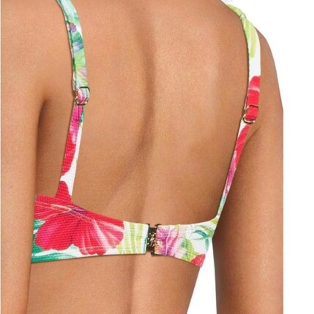 Tommy Bahama Island Cays Fiesta wrap front Bikini Top - Small - New - Picture 2 of 9